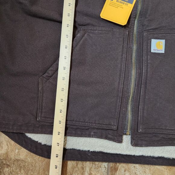 Carhartt Sherpa Lined Vest – Men’s 2XL – Dark Brown – Workwear – NWT - Picture 5 of 9